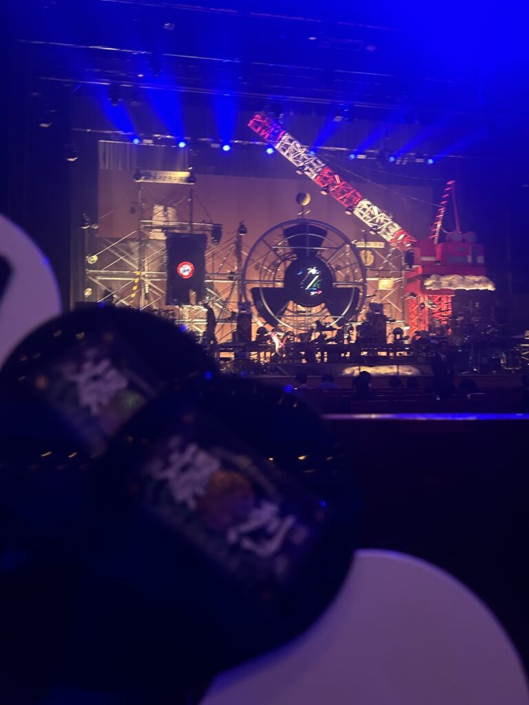 alt="ずっと真夜中でいいのに。の去年のライブ「やきやきヤンキーツアー2 ～スナネコ建設の磨き仕上げ～」開演前の写真"