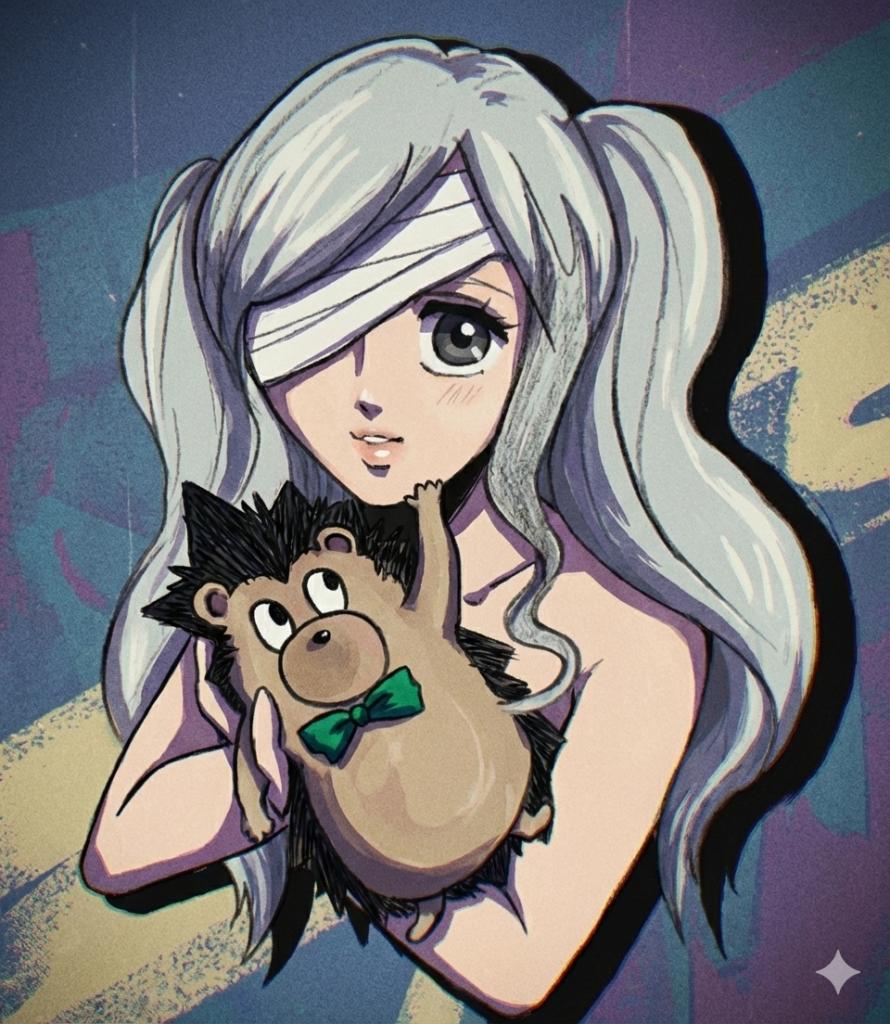 alt="TAIDADAのニラちゃんとうにぐりくんをGoogleGeminiに色塗りしてもらった"