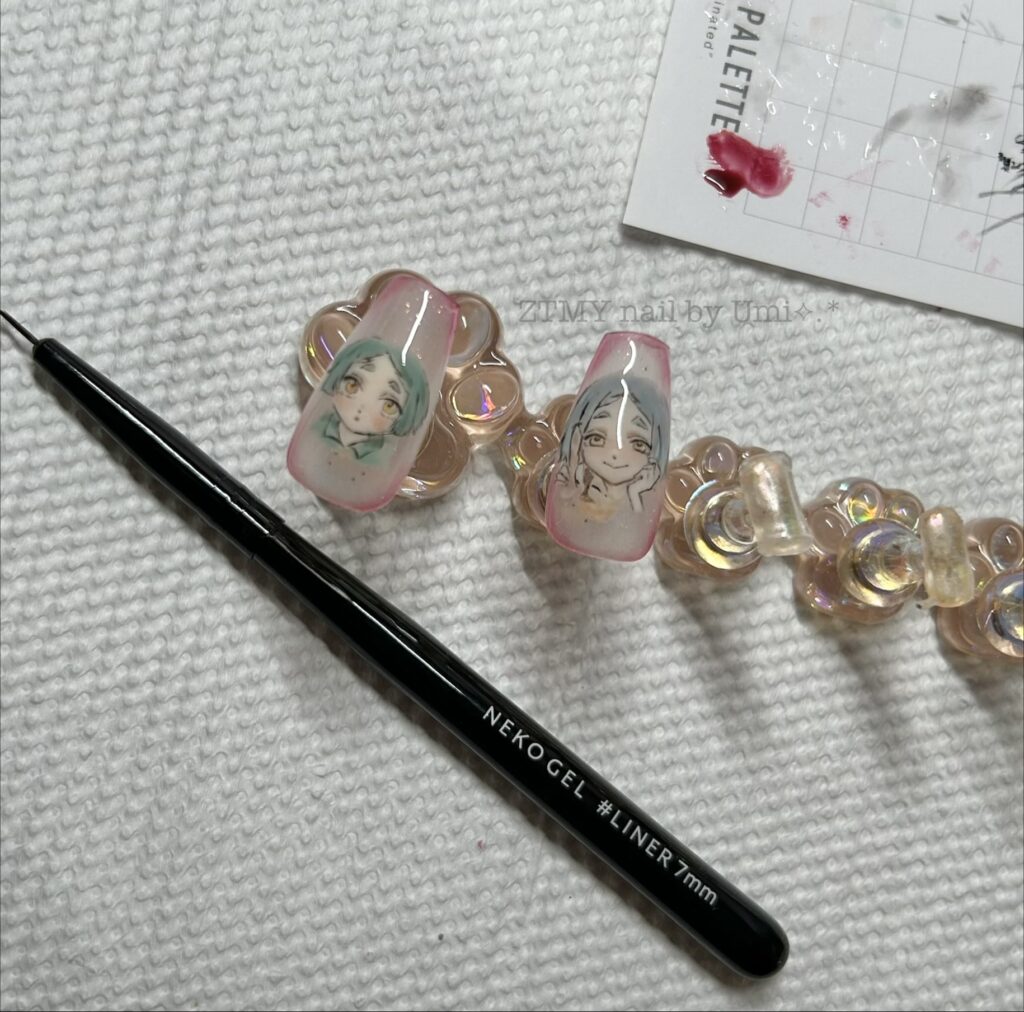 alt="ネコジェル ネイルブラシ ライナー筆 細筆"