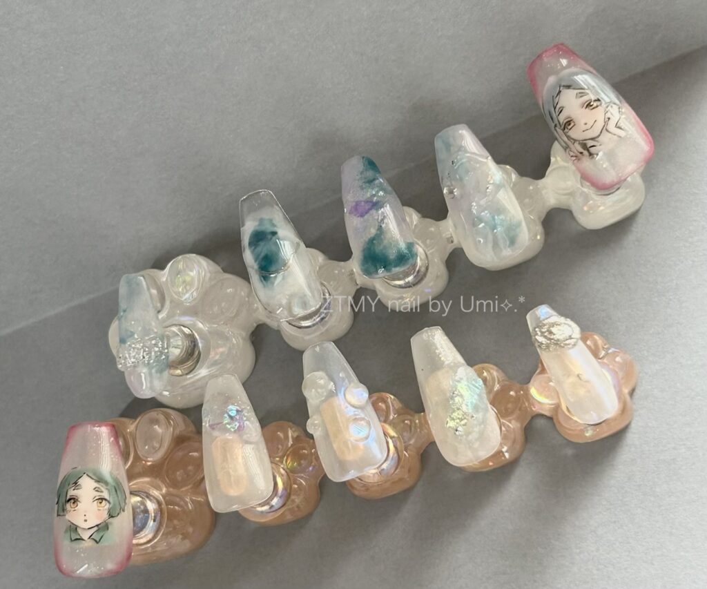 alt="ずとまよネイル ホワイトネイル ニュアンスネイル 透明感ネイル"